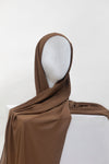 Natural Brown Undercap Premium Chiffon Hijab