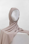 Light Taupe Undercap Premium Chiffon Hijab
