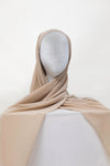 Light Tan Undercap Premium Chiffon Hijab