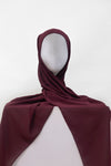 Cranberry Undercap Premium Chiffon Hijab