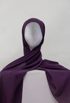 Dark Purple Undercap Premium Chiffon Hijab