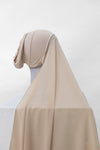 Sand Beige Undercap Premium Chiffon Hijab