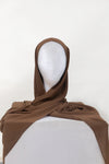 Natural Brown Undercap Premium Chiffon Hijab