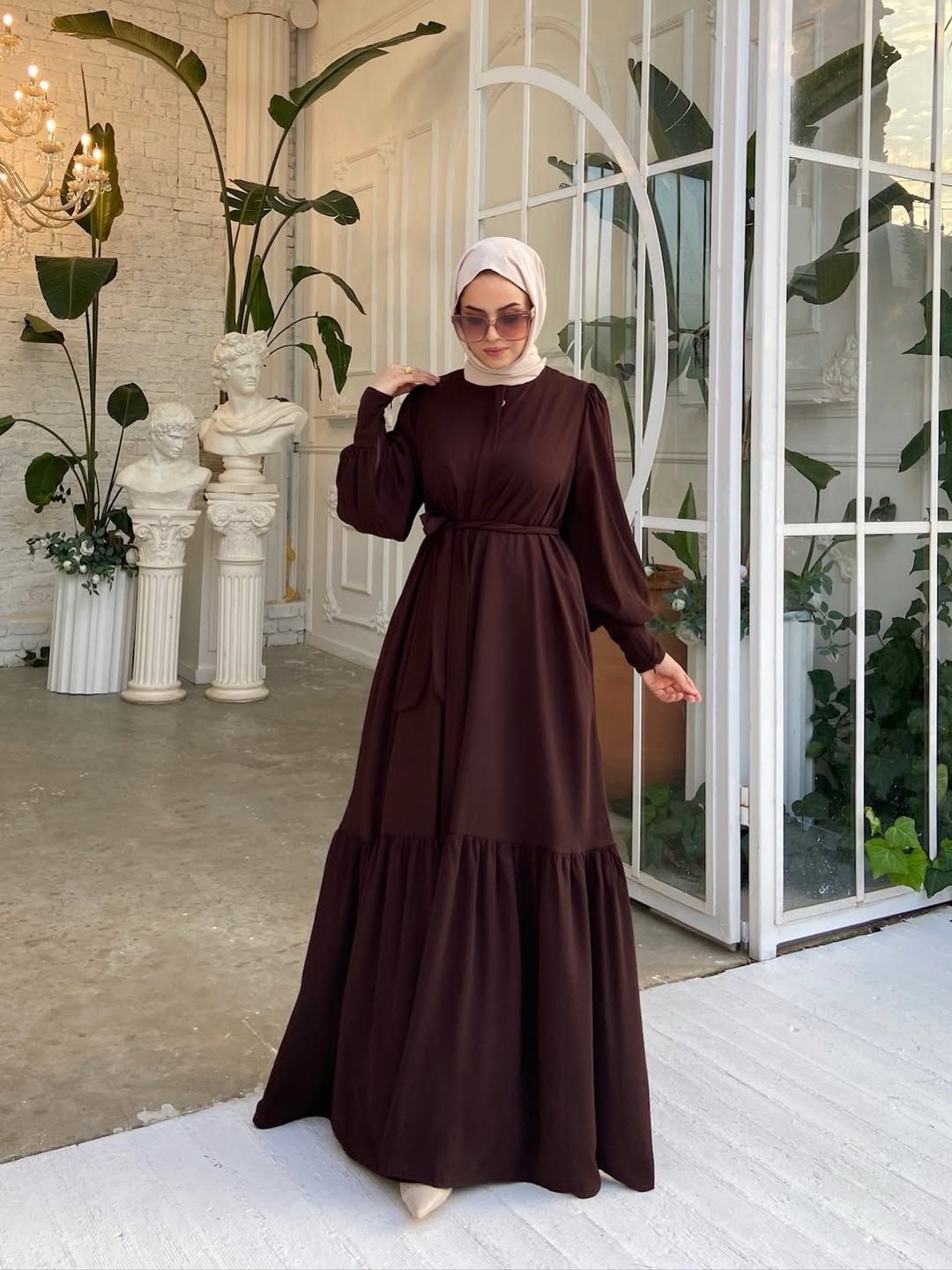 Espresso Elegance Maxi Dress 2