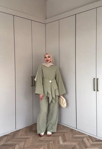 Sage Drape Luxe Set