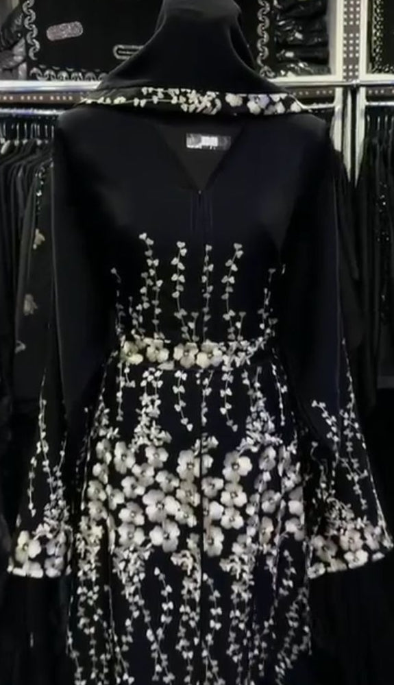 Blossom Embroidered Abaya