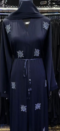 Midnight Fleur Embroidered Abaya