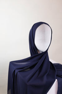 Indigo Premium Chiffon Hijab