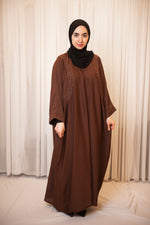 Brown Beaded Abaya