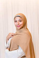 Sepia Beige Premium Chiffon Hijab