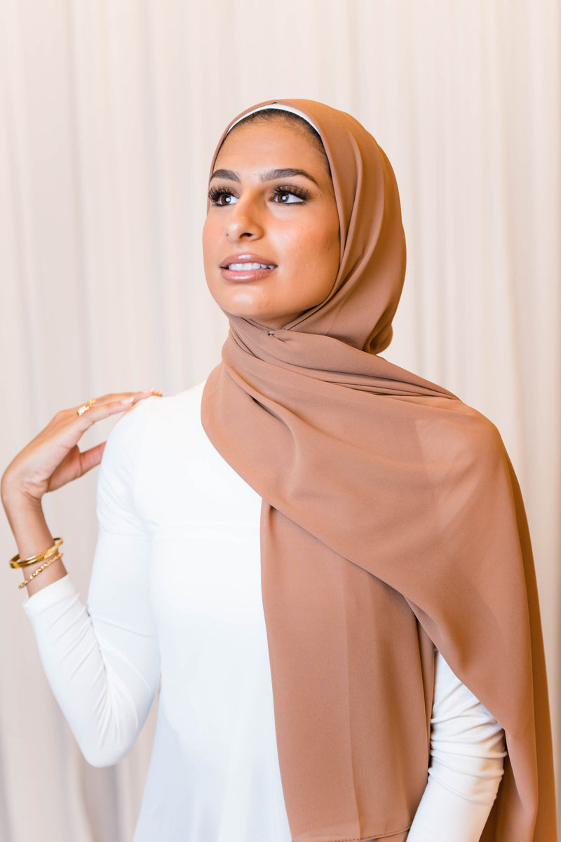 Latte Premium Chiffon Hijab