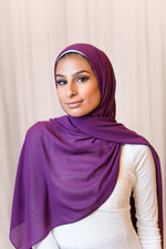 Violet Premium Chiffon Hijab