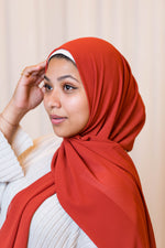 Burnt Orange Premium Chiffon Hijab