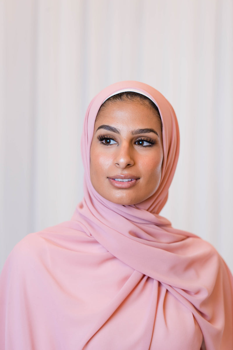 Light Pink Premium Chiffon Hijab